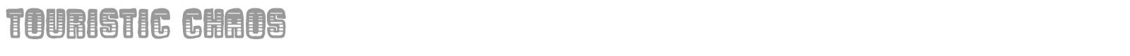 Touristic Chaos font preview